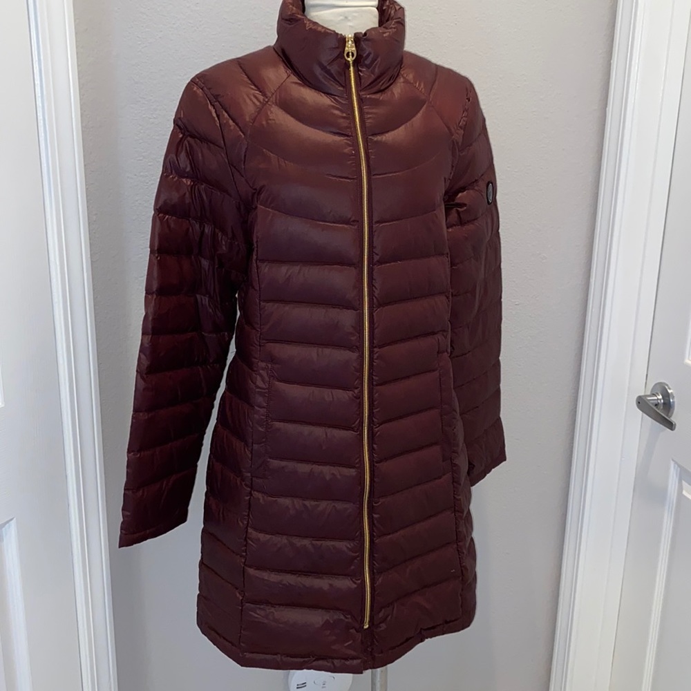 NWOT! Calvin Klein Plum Packable Puffer! Perfect ❤️Sz M